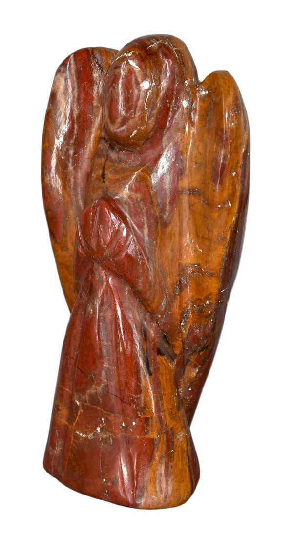 Buy Certified Red Jasper Angel Figurine Gemstone - Style 6
