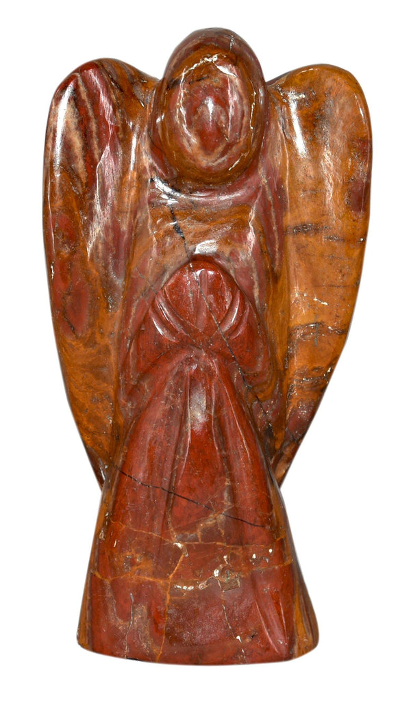 Buy Certified Red Jasper Angel Figurine Gemstone - Style 6