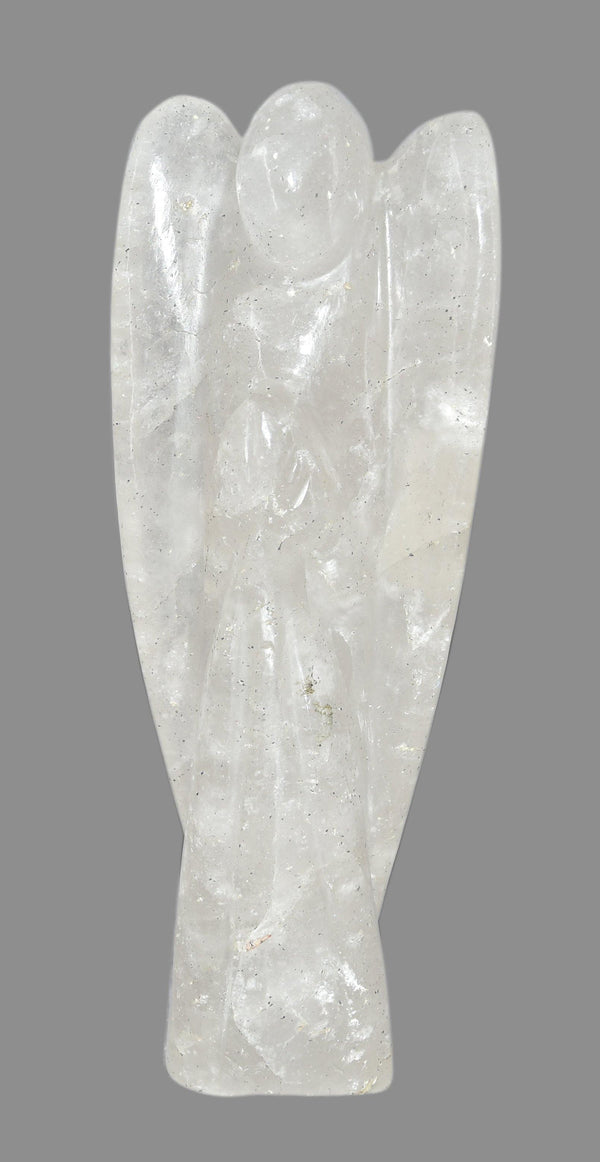 Crystal Quartz Angle Figurine 6 Inches - Healing Crystals India