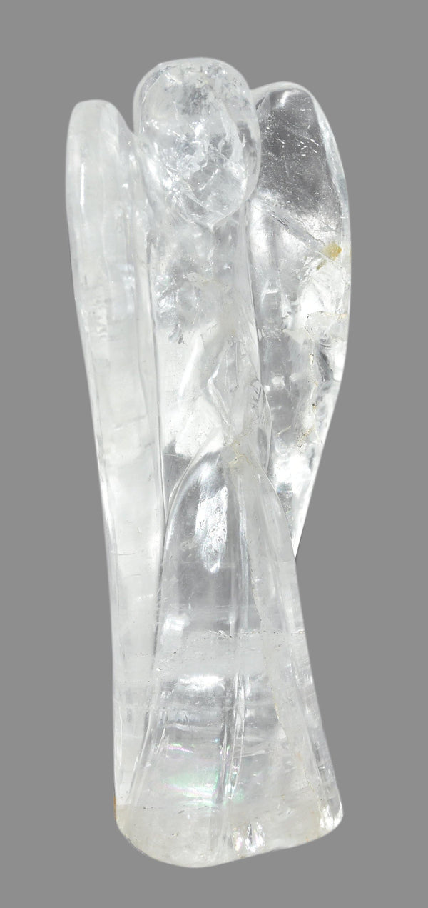 Crystal Quartz Angle Figurine 6 Inches - Healing Crystals India