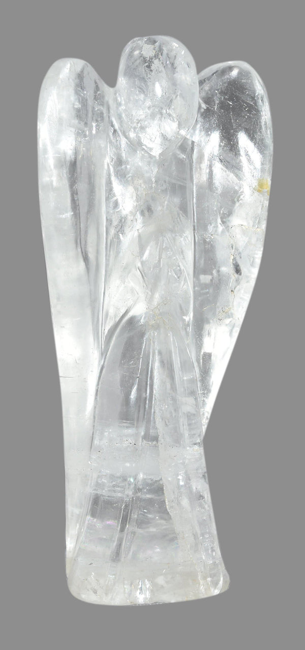 Crystal Quartz Angle Figurine 6 Inches - Healing Crystals India