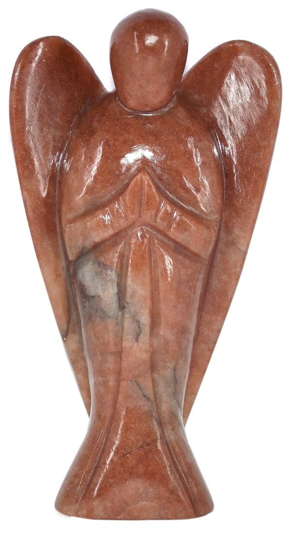 Buy Certified Red Jasper Angel Figurine Gemstone - Style 1