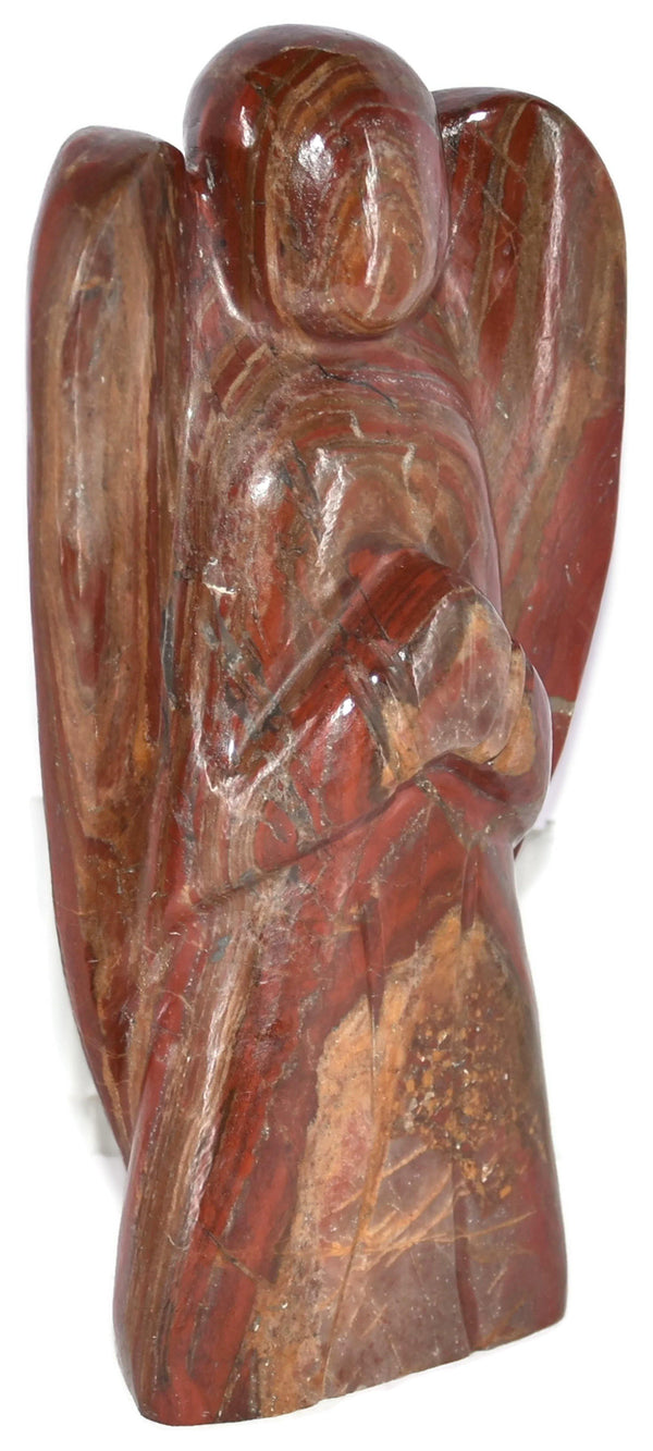 Buy Certified Red Jasper Angel Figurine Gemstone - Style 4