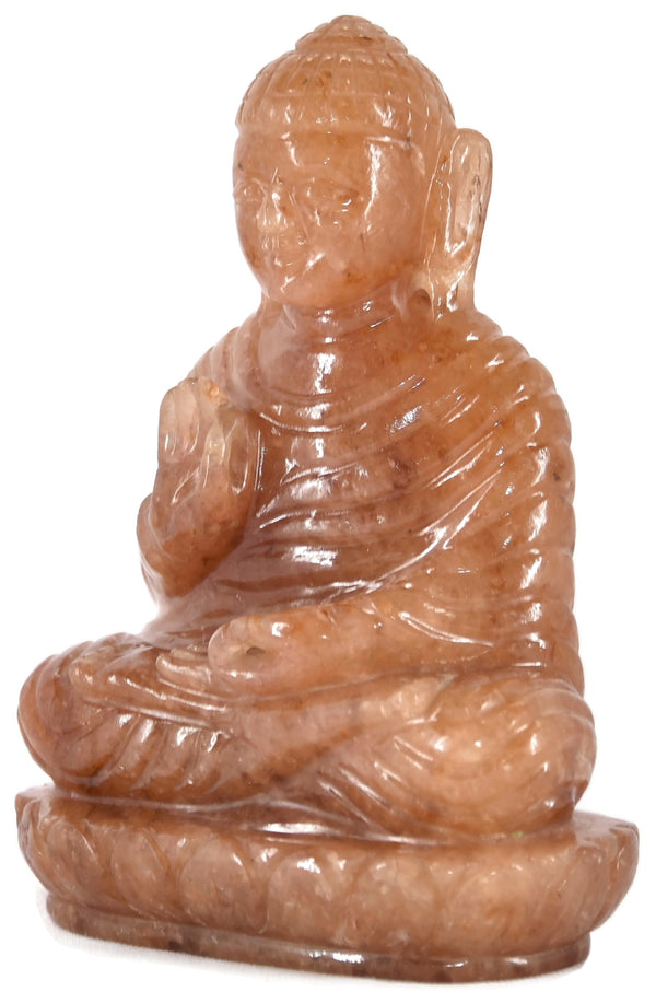 Yellow Aventurine Buddha Statue - Healing Crystals India