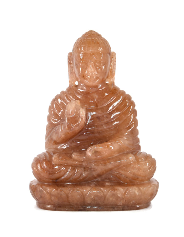 Yellow Aventurine Buddha Statue - Healing Crystals India