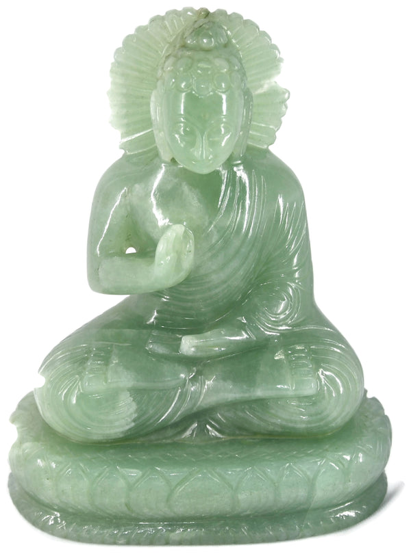 Green Aventurine Buddha Statue - Healing Crystals India
