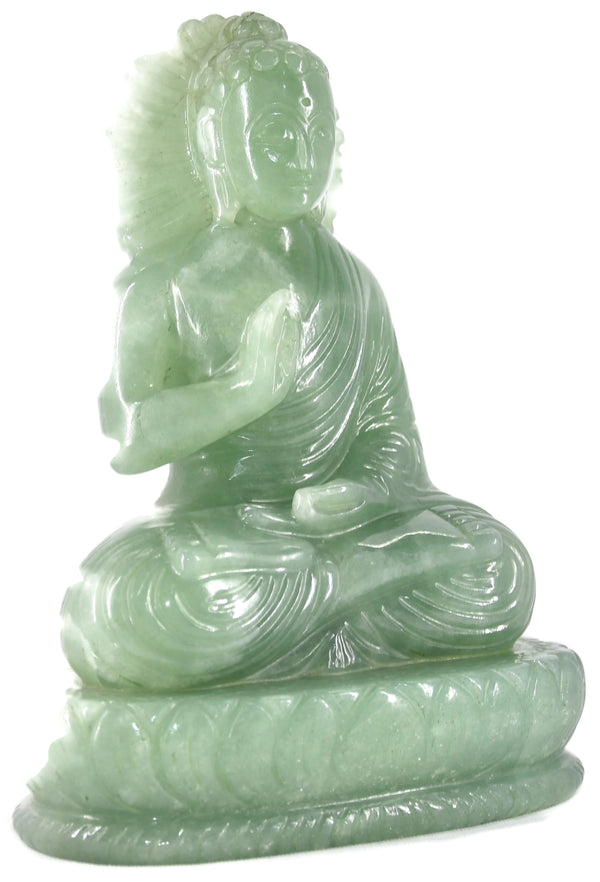 Green Aventurine Buddha Statue - Healing Crystals India