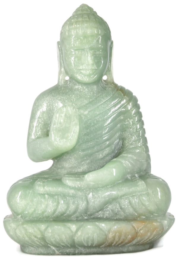 Buy Certified Green Aventurine Buddha Statue - Style 2