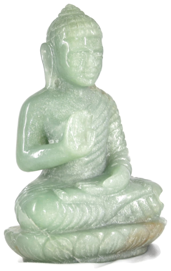 Green Aventurine Buddha Statue - Healing Crystals India