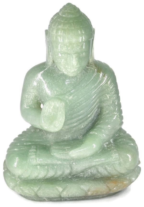 Green Aventurine Buddha Statue - Healing Crystals India