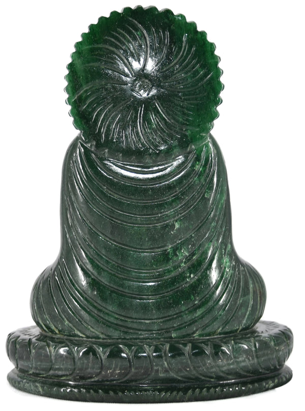 Dark Green Aventurine Buddha Statue - Healing Crystals India