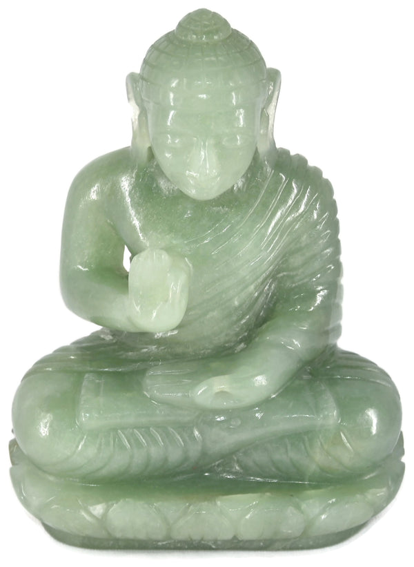 Green Aventurine Buddha Statue - Healing Crystals India