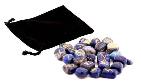 Buy Natural Lapis Lazuli Rune Set