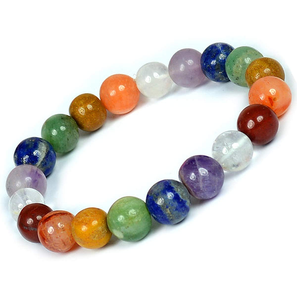 Seven Chakra Bracelet 8 MM - Healing Crystals India