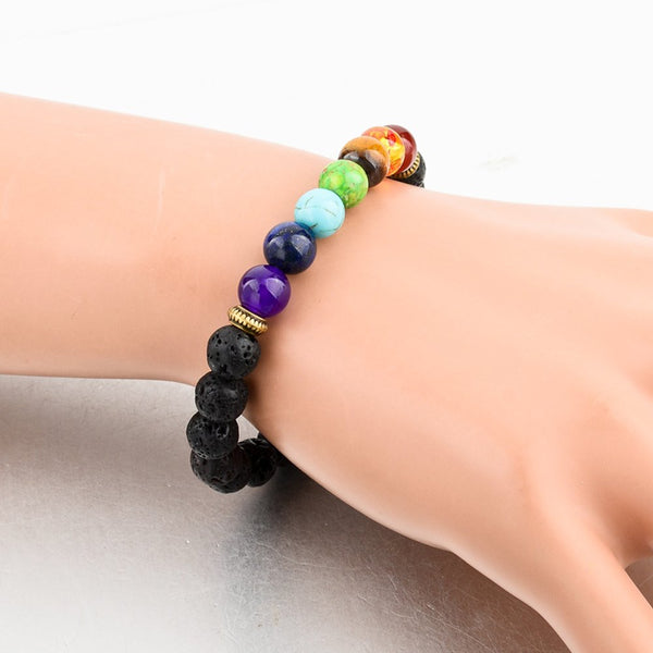 7 Chakras Adjustable Bracelet - Chakra Bracelet - MAGIC CRYSTALS – Magic  Crystals