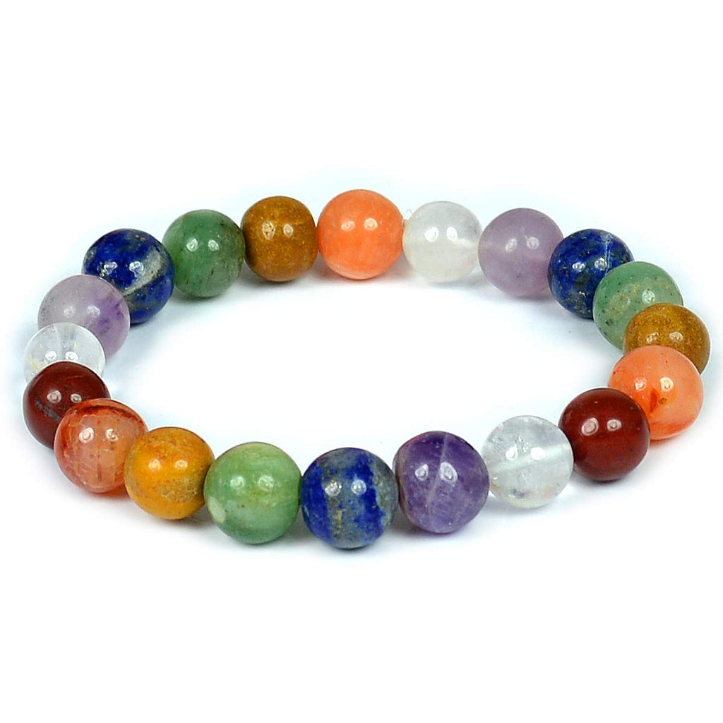 Seven Chakra Bracelet 8 MM - Healing Crystals India