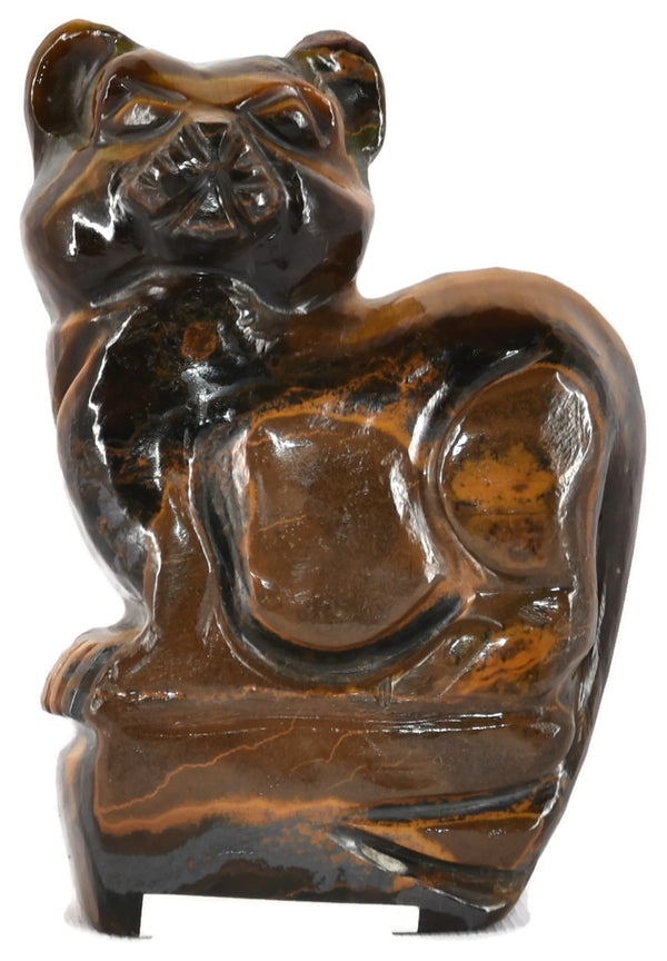 Buy Certified Tiger Eye Cat Figurine Gemstone