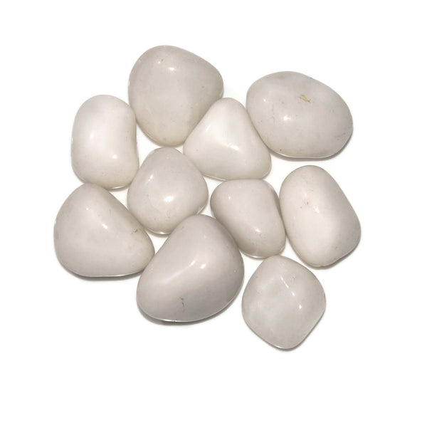 Buy Natural White Agate Tumbled Stones