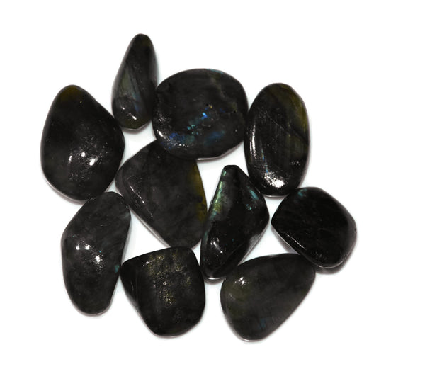 Labradorite Tumbles 10 Pieces - Healing Crystals India