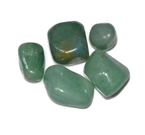 Green Aventurine 10 Piece Tumbled - Healing Crystals India