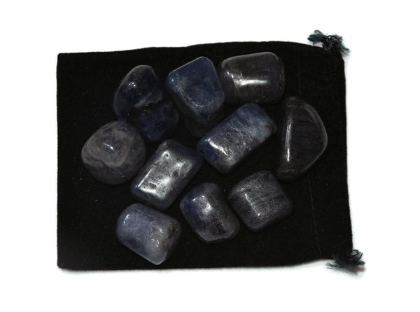 Iolite Tumbled 10 Pieces - Healing Crystals India