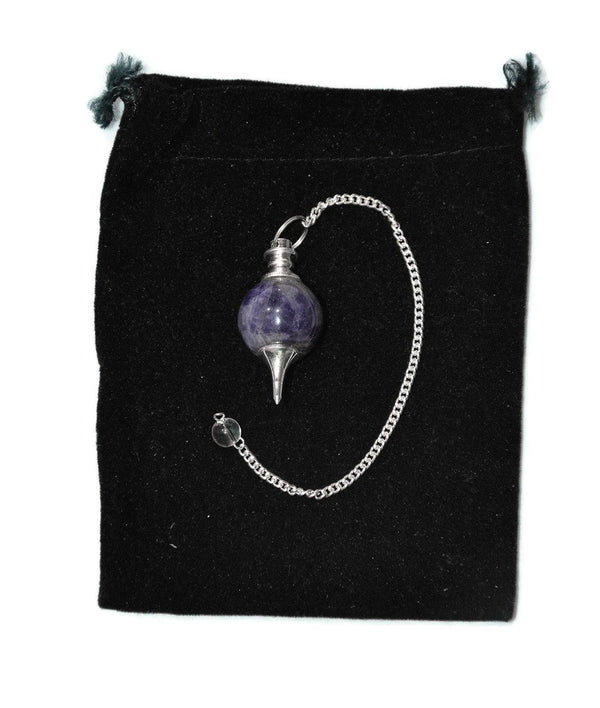 Amethyst Ball Pendulum - Healing Crystals India