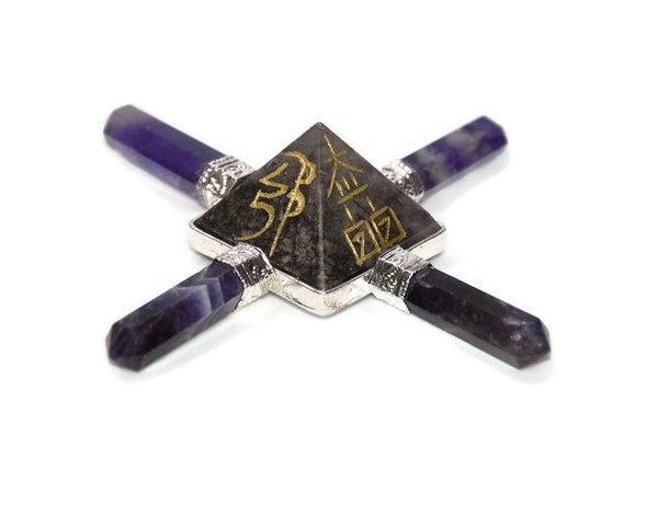 Amethyst Reiki 4 Pencil Energy Generator - Healing Crystals India