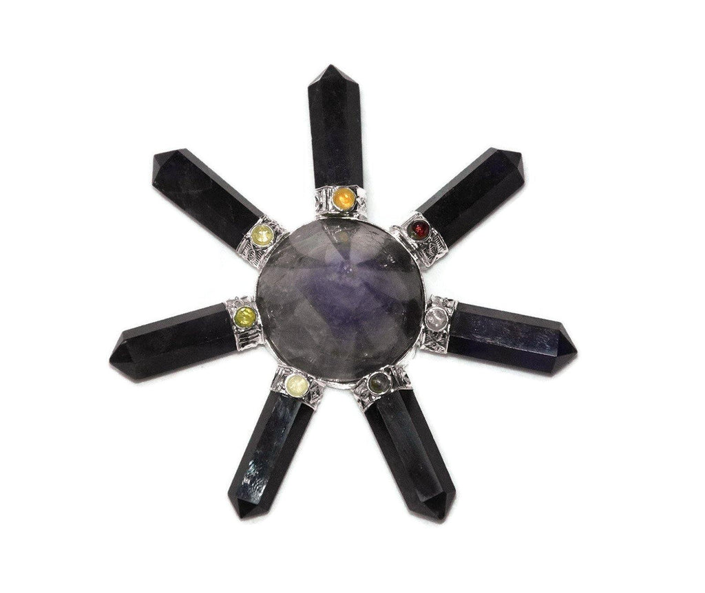 Amethyst 7 Pencil Nag Energy Generator - Healing Crystals India
