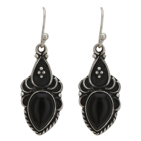 Buy Certified Black Tourmaline 925 Sterling Silver Dangle Earring
