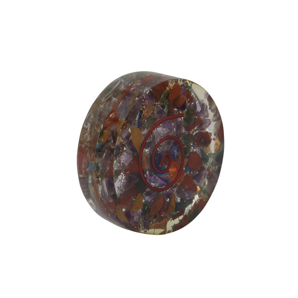 Seven Chakra Orgone Disc 1.5 Inches - Healing Crystals India