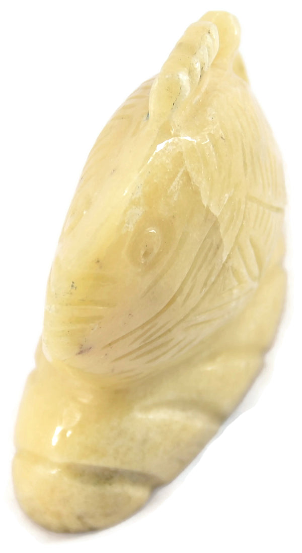 Yellow Aventurine Handmade Carving Fish - Healing Crystals India