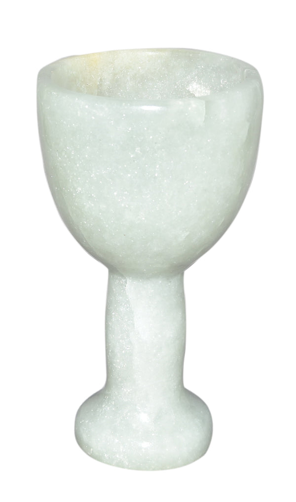Green Aventurine Wine Goblet 4.6 Inches - Healing Crystals India
