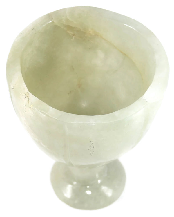 Green Aventurine Wine Goblet 3.6 Inches - Healing Crystals India