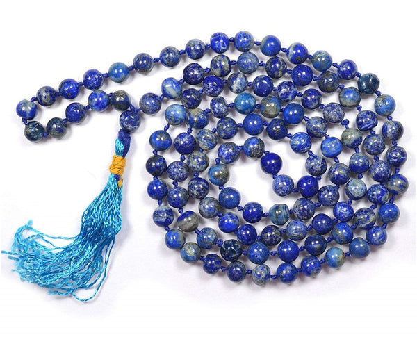 Buy Natural Lapis Lazuli crystal Jaap Mala - 108 Beads