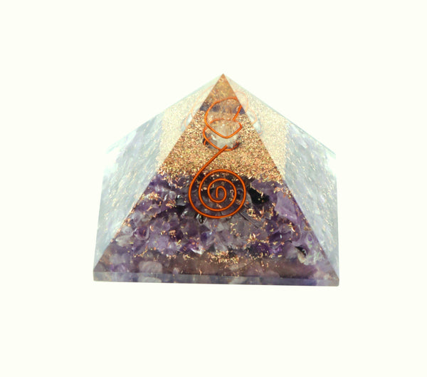 Amethyst Orgone Pyramid 2.5 Inches - Healing Crystals India