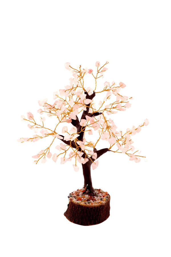 Buy certified Rose Quartz stone Mseal Tree