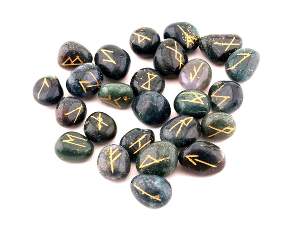Bloodstone Tumbled Runes - Healing Crystals India