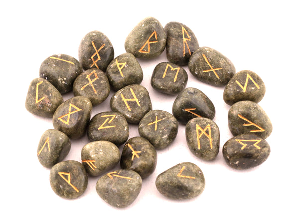 Vessonite Tumbled Runes - Healing Crystals India