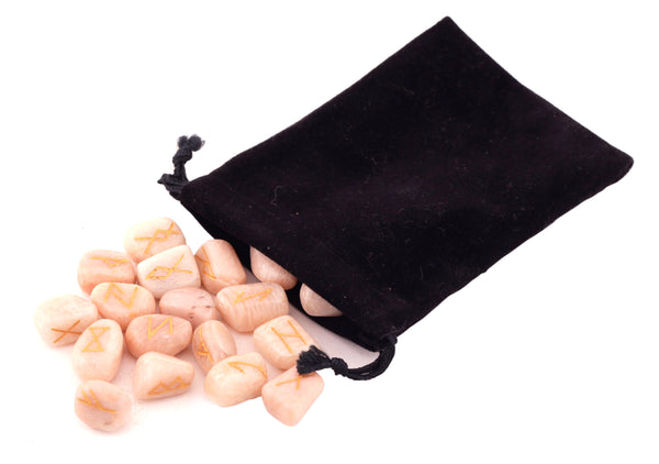 Peach Moonstone Tumbled Runes - Healing Crystals India