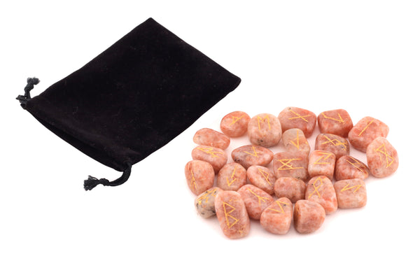 Buy Natural Sunstone Tumbled Rune Set