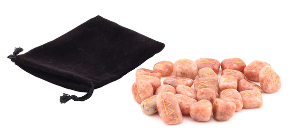 Buy Natural Sunstone Tumbled Rune Set