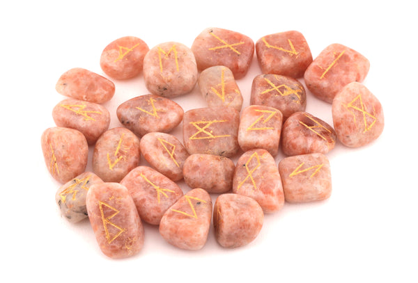 Buy Natural Sunstone Tumbled Rune Set