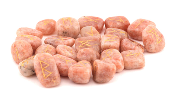 Buy Natural Sunstone Tumbled Rune Set