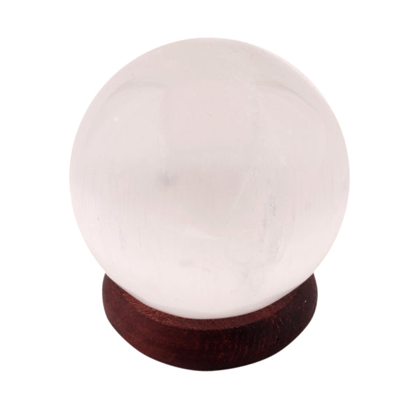 Buy natural White Selenite crystal sphere