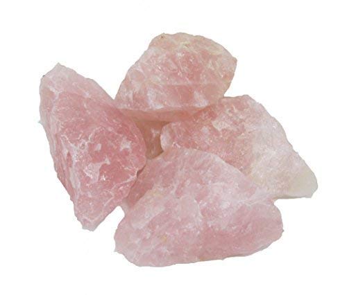 Rose Quartz 10 Pieces Raw Stone 2 Inches - Healing Crystals India