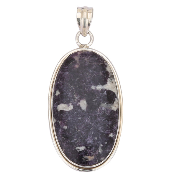 Charoite 925 Silver Pendant - Healing Crystals India