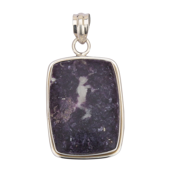 Charoite Silver Pendant - Healing Crystals India