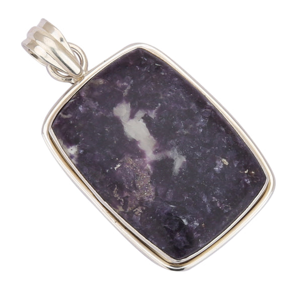 Charoite Silver Pendant - Healing Crystals India