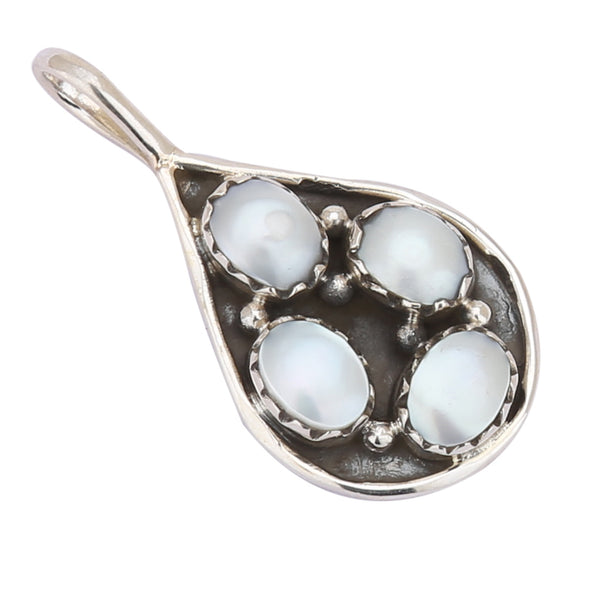 Pearl 925 Silver Pendant - Healing Crystals India