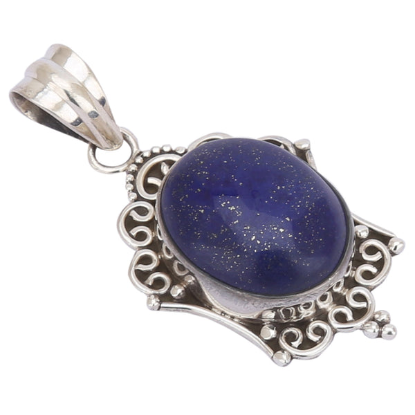 Buy Certified Lapis Lazuli 925 Sterling Silver Pendant - Style 1